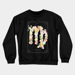 Floral Zodiac Sign: Virgo Crewneck Sweatshirt